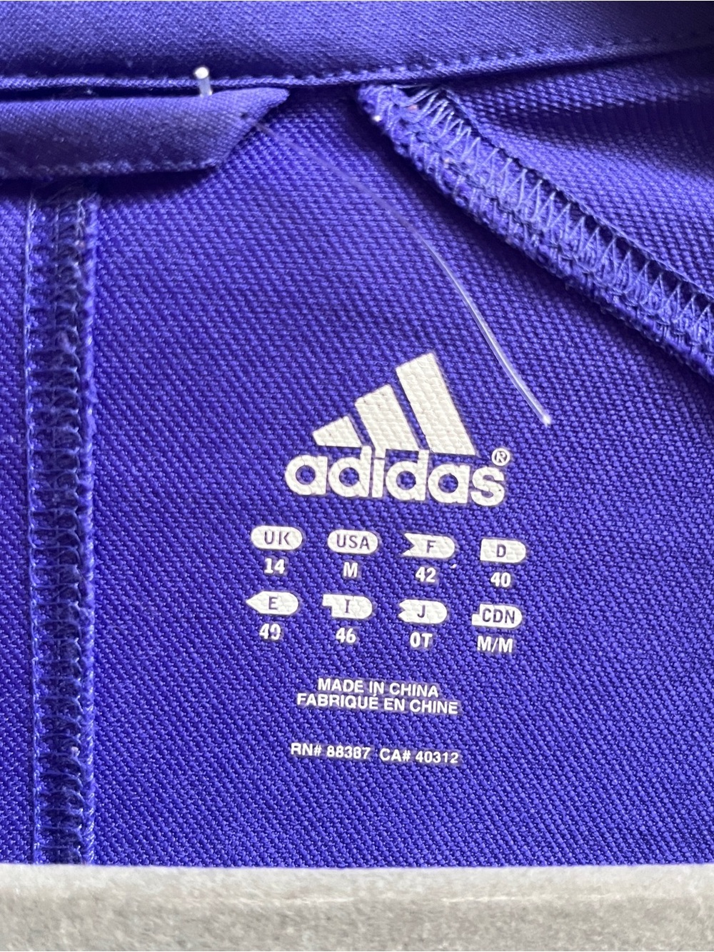 Adidas Women's Size M Purple Climalite Full-Zip Athletic Track Jacket - Picture 9 of 11